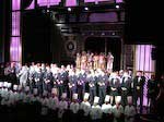 Bidding farewell to the crew at the Stardust Theatre
