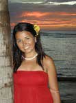 Posing on Waikiki Beach