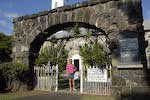 Entrance to the oldest church in Hawaii