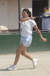 Pinky Brushes Up on Her Tennis